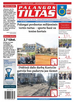 Palangos tilto laikraštis, Data: 2019-04-05, Numeris: 14 (1689) 