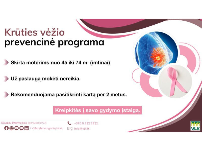 21 tūkst. diagnozių per metus: nemokama galimybe pasitikrinti pasinaudojama per mažai