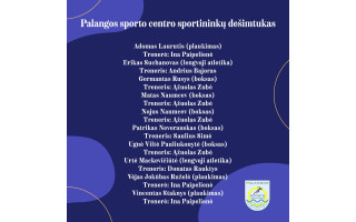 Sausio 10 dieną iškilmingai pagerbsime Palangos sporto bendruomenės talentus ir pasiekimus