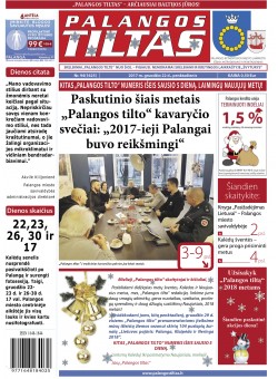 Palangos tilto laikraštis, Data: 2017-12-22, Numeris: 94(1625) 