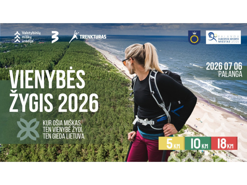 Liepos 6-ąją Palangoje – Vienybės žygis ir Tautiška giesmė. Registracija į žygį
