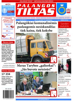 Palangos tilto laikraštis, Data: 2017-11-30, Numeris: 88(1619) 