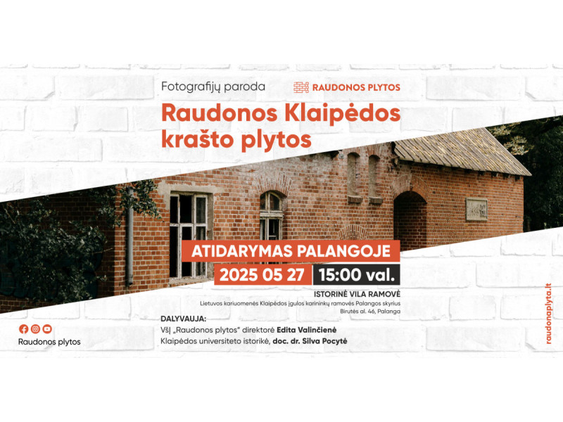 Rytoj Palangoje bus pristatoma fotografijų paroda „Raudonos Klaipėdos krašto plytos“