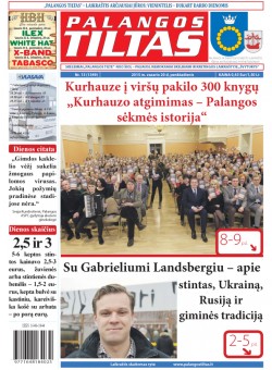 Palangos tilto laikraštis, Data: 2015-02-14, Numeris: 13 (1349) 