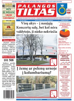 Palangos tilto laikraštis, Data: 2015-11-19, Numeris: 88(1424) 