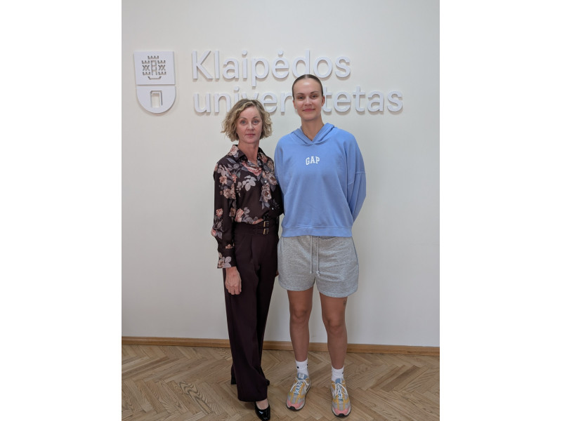 Justė Jocytė pasirinko studijas „arčiau širdies“ – Klaipėdos universitete 