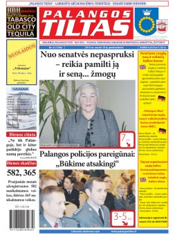 Palangos tilto laikraštis, Data: 2015-01-15, Numeris: 4(1340) 