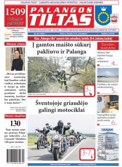 Palangos tilto laikraštis, Data: 2016-06-20, Numeris: 46(1480) 