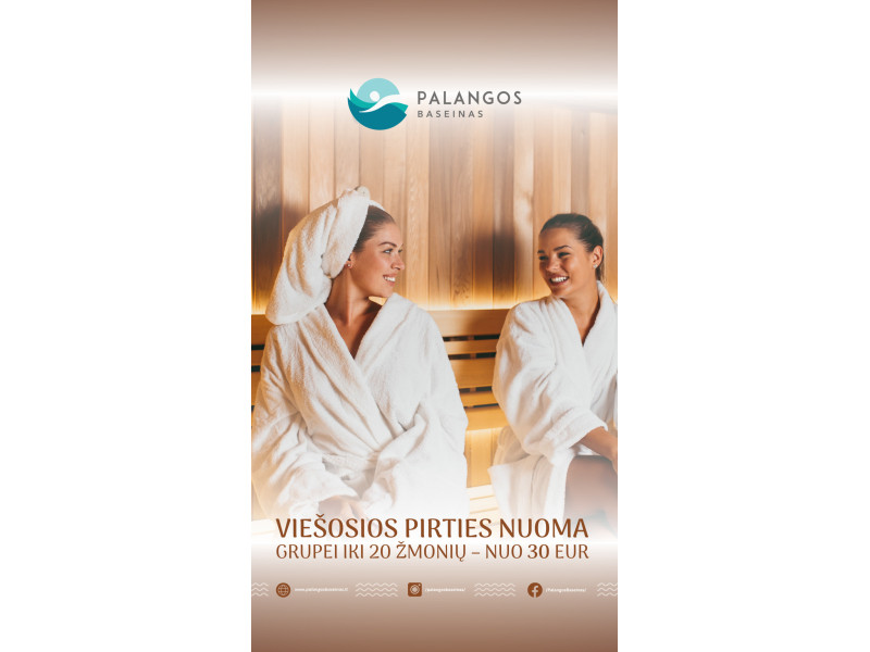 Palangos baseine - viešosios pirties nuoma