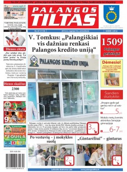 Palangos tilto laikraštis, Data: 2012-09-03, Numeris: 67 (1110) 