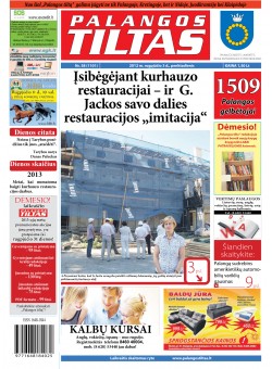 Palangos tilto laikraštis, Data: 2012-08-02, Numeris: 58 (1101) 