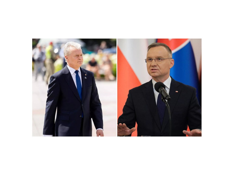 G. Nausėda (Žygimantas Gedvila/ELTA), A. Duda (ELTA)