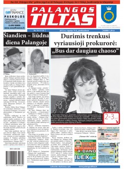 Palangos tilto laikraštis, Data: 2012-09-13, Numeris: 70 (1113) 