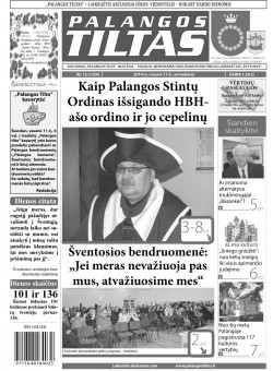 Palangos tilto laikraštis, Data: 2014-02-10, Numeris: 12(1250) 