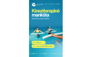Kineziterapinė mankšta - kiekvieną penktadienį Palangos baseine