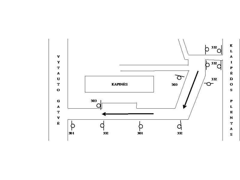 Informacija apie eismo organizavimą prie Palangos miesto viešųjų kapinių