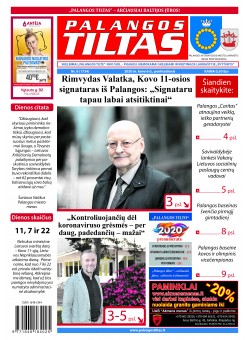 Palangos tilto laikraštis, Data: 2020-03-11, Numeris: 09 (1734) 