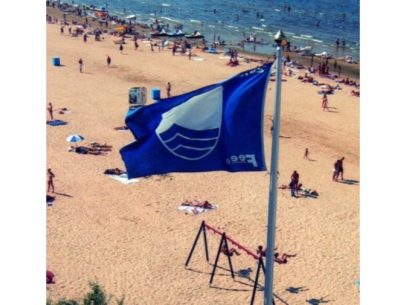 Palangos Birutės parko paplūdimiui – aukščiausią kokybę liudijanti Mėlynoji vėliava