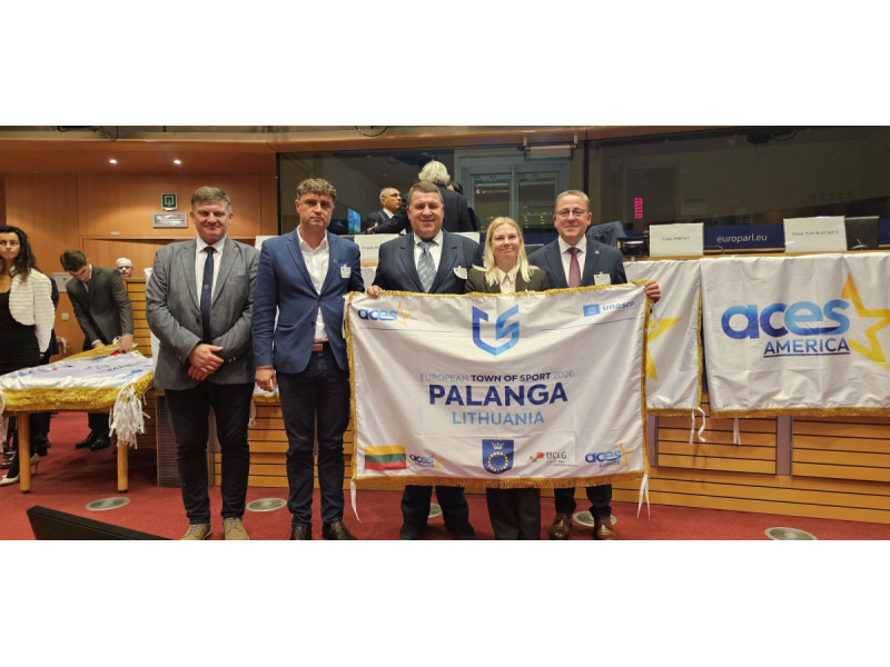 Briuselyje Palangai įteiktos prestižinio “Europos sporto miesto 2026” titulo regalijos