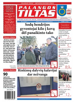 Palangos tilto laikraštis, Data: 2019-01-12, Numeris: 2 (1677) 