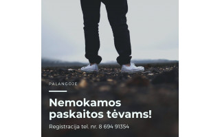 Nemokamos paskaitos tėvams Palangoje