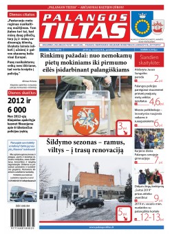Palangos tilto laikraštis, Data: 2019-02-09, Numeris: 6 (1681) 