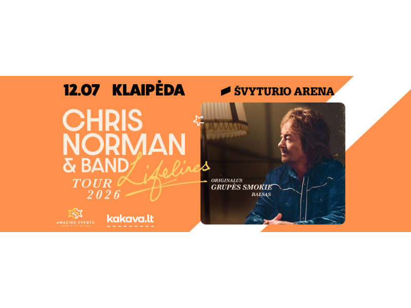 Legendinis Chrisas Normanas skelbia koncertinį turą Lietuvoje: gerbėjų laukia albumo premjera ir „auksinė“ klasika