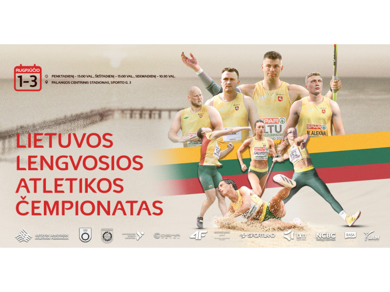 Palangoje vyks Lietuvos lengvosios atletikos čempionatas