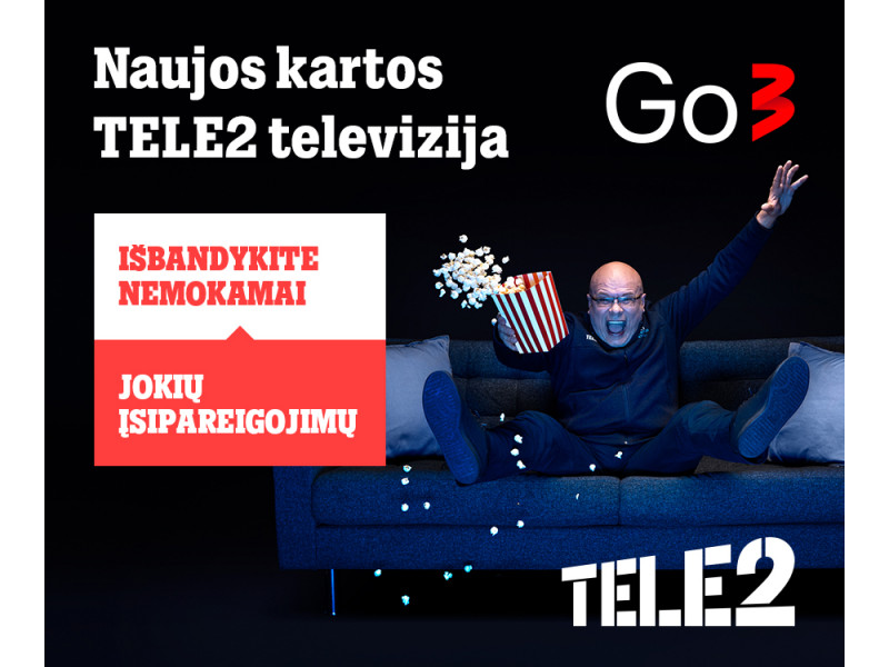 „Tele2“ pasiūlymas: olimpinės žaidynės per „Go3“ ir nuolaidos televizoriams
