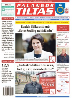 Palangos tilto laikraštis, Data: 2018-01-18, Numeris: 3(1628) 