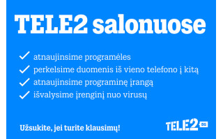 Įrenginių priežiūra vienose rankose: „Tele2“ salonuose ekspertai telefonus išvalys nuo virusų ar atkurs pamirštus slaptažodžius