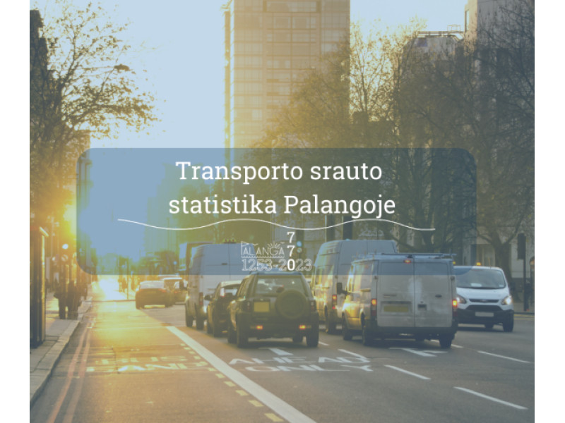 Transporto srautų statistika Palangoje