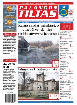 Palangos tilto laikraštis, Data: 2019-03-22, Numeris: 12 (1687) 