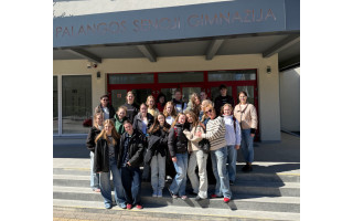 Erasmus+ projekto dalyviai, Palangos gimnazistai ir Vokietijos mokiniai, susitiko Palangoje (FOTO GALERIJA)