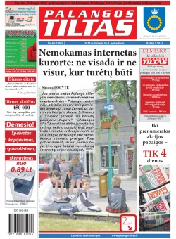 Palangos tilto laikraštis, Data: 2012-06-25, Numeris: 48 (1091) 