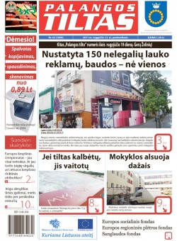Palangos tilto laikraštis, Data: 2011-08-11, Numeris: 62 (1006) 