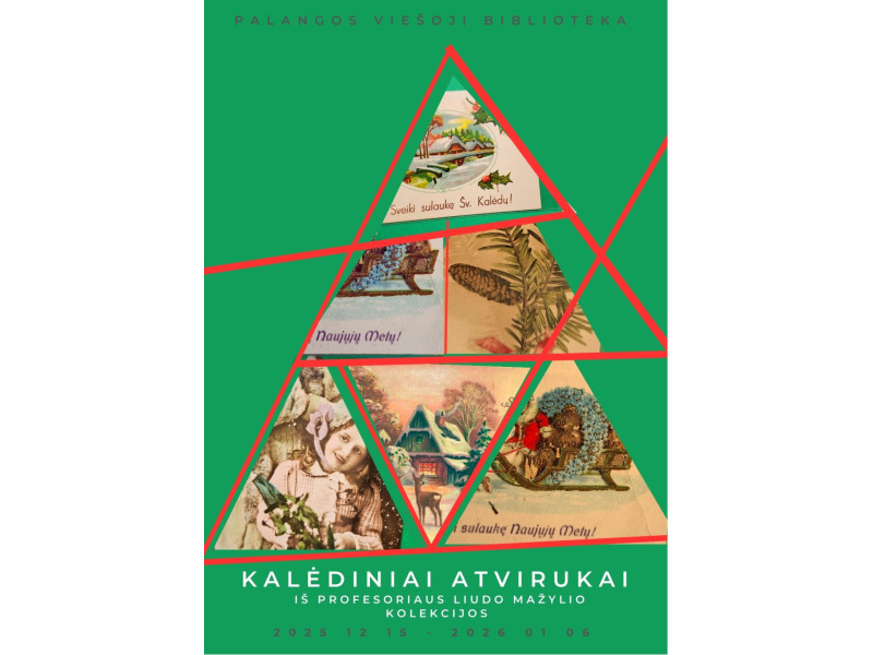 Bibliotekoje – kalėdiniai atvirukai iš prof. Liudo Mažylio kolekcijos