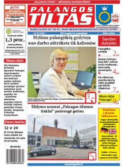 Palangos tilto laikraštis, Data: 2017-10-05, Numeris: 72 (1603) 