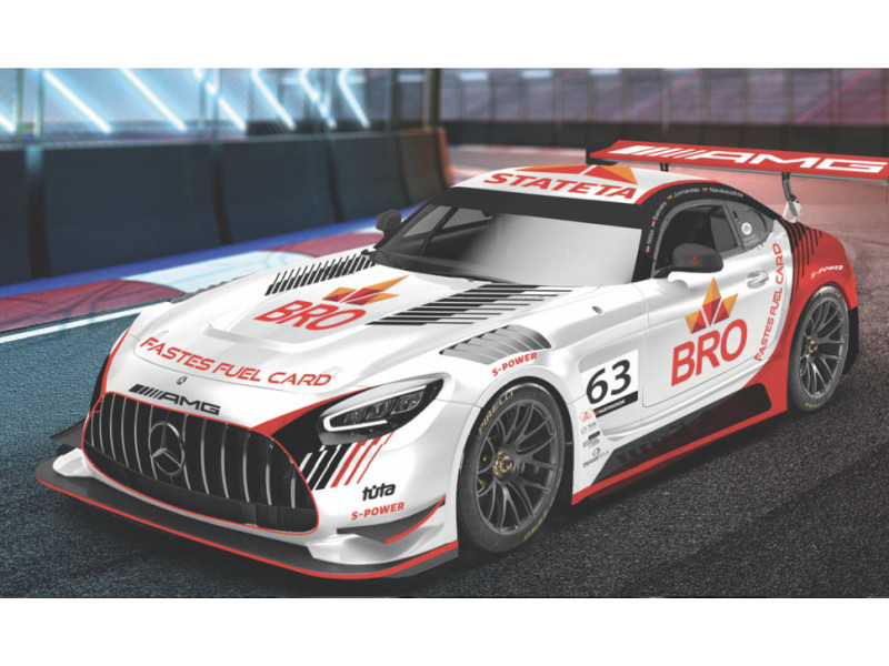 Palangos lenktynės: „Stateta BRO by ESWRT“ ginklas – „Mercedes Benz AMG GT3 Evo“