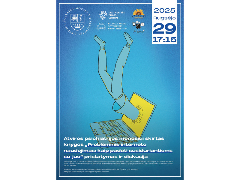 Rugsėjo 29 d. 17.15 val. kviečiame į renginį, skirtą atviros psichiatrijos mėnesiui