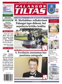 Palangos tilto laikraštis, Data: 2017-04-10, Numeris: 26(1557) 
