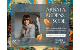 Arbata rudens sode | Dailės terapijos užsiėmimas su Egle Degutis Kontrimiene