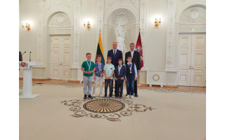 Palangos „Baltijos“ pagrindinės mokyklos mokiniai – Prezidentūroje!