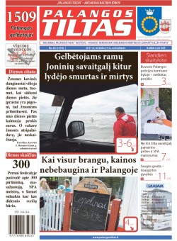 Palangos tilto laikraštis, Data: 2017-06-26, Numeris: 45(1576) 