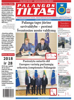 Palangos tilto laikraštis, Data: 2018-10-04, Numeris: 40(1665) 