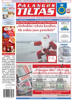 Palangos tilto laikraštis, Data: 2014-12-22, Numeris: 97(1335) 