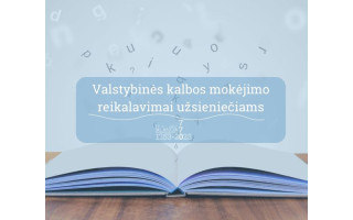 Valstybinės kalbos mokėjimo reikalavimai užsieniečiams