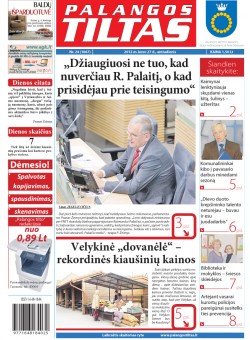 Palangos tilto laikraštis, Data: 2012-03-26, Numeris: 24 (1067) 