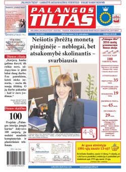 Palangos tilto laikraštis, Data: 2016-01-11, Numeris: 3(1437) 