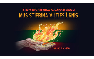 Laisvės gynėjų diena Palangoje 2025: „Mus stiprina vilties ugnis“